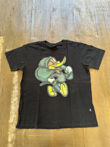 Camiseta masculina preta Cavalera tamanho M