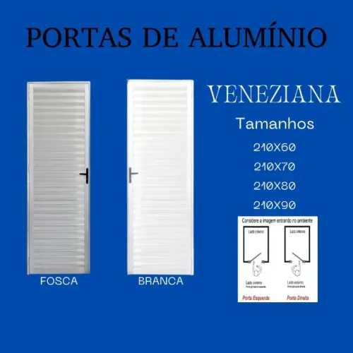 Janelas e Portas de alumínio branca ou fosca