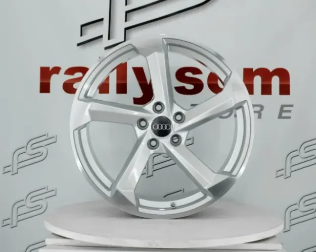 Jogo de Roda Audi Rs6 Concept Prata Diamantado 5x112 - 20x9 Offset 30 