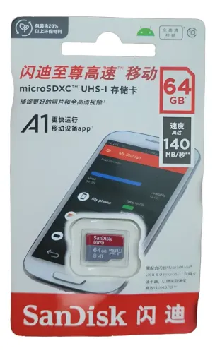 Cartão de Memória Sandisk Ultra 64gb A1