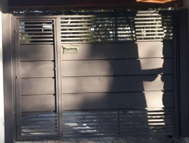 Portão Automático 2.80x2.50 Basculante Ferro Galvanizado 