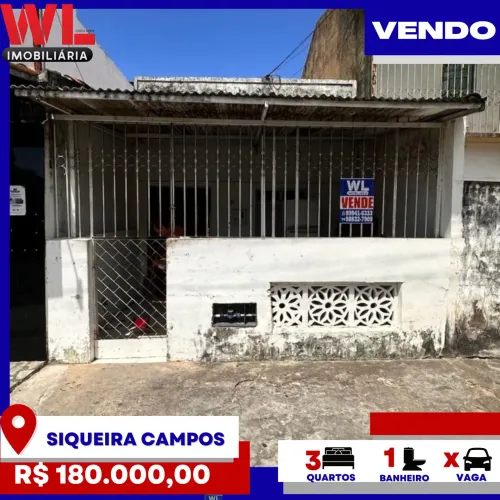 Vendo - Casa no Siqueira Campos