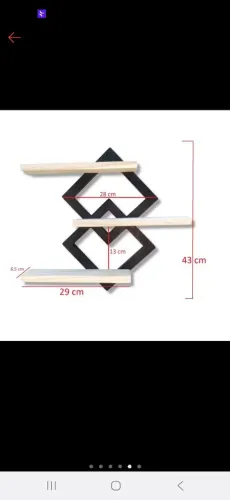 Vendo quadro Nicho Decoratico Com 3 Prateleiras em Pinus.