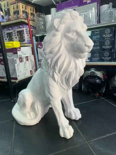 Escultura de Leão Decorativa