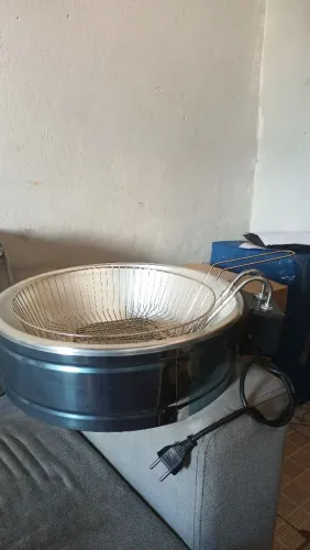 Fritadeira Elétrica Profissional  12 litros para vender logo, Leia a descrição 