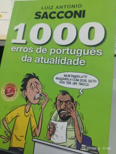 Livro 1000 erros de português da atualidade - Sacconi
