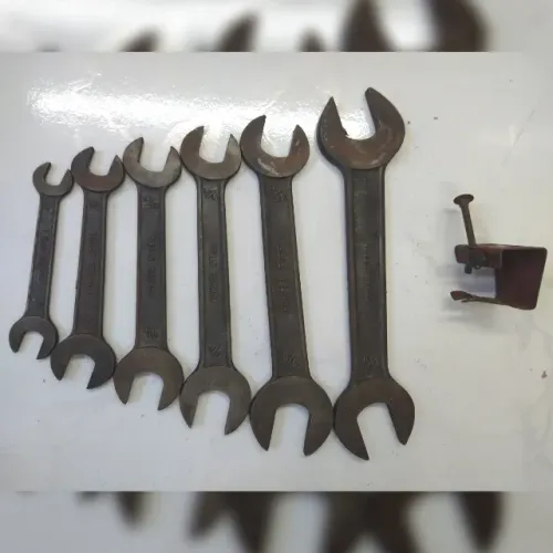 Jogo Chave Fixa em Polegadas Importada com 6 peças Raridade