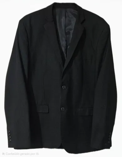 Blazer Masculino Preto Preston Field Tamanho 54 Esportivo