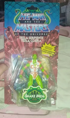 He-Man Mestres do Universo - Trela Cobra Lacrado Action Figure, Boneco