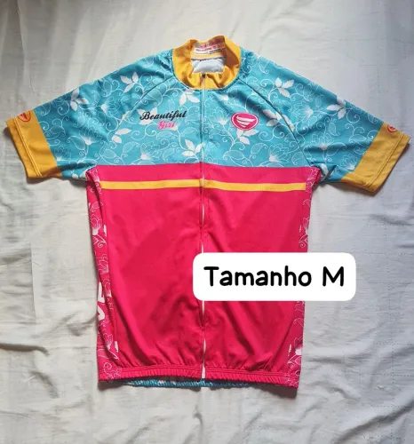 Camisa de Ciclismo Feminina Beautiful Girl - Tamanho M