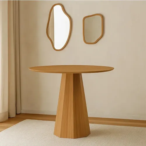 Mesa de Jantar Redonda Base Cone 100%MDF p43