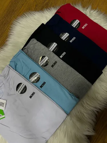 Camisa algodão Plus size Hugo Boss 