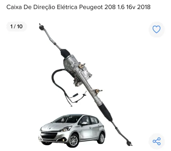 Caixa de Direção Elétrica Peugeot 208 1.6 16v 2018