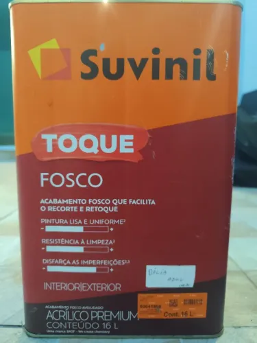 Tinta Suvinil Dália azul 16 L - praticamente cheia