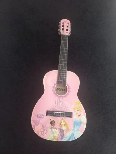 Violão Infantil Princesas Disney - Rosa