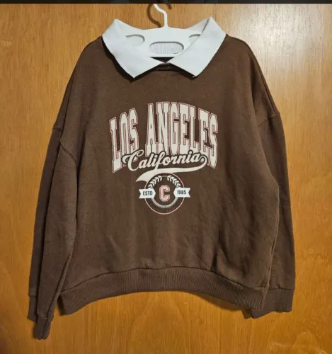 Blusa moletom "Los Angels" marrom