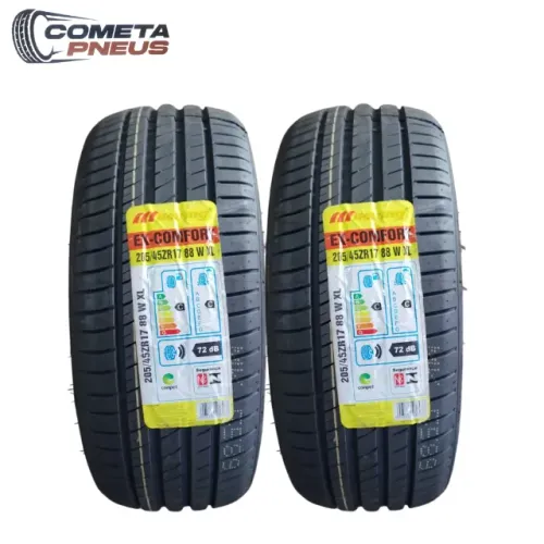  Kit 2 Pneus aro 17 medida 205/45r17 marca MILE KING EX-COMFORT