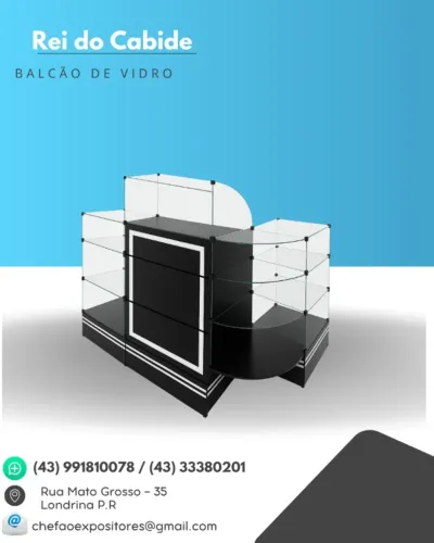 BALCÃO DE VIDRO