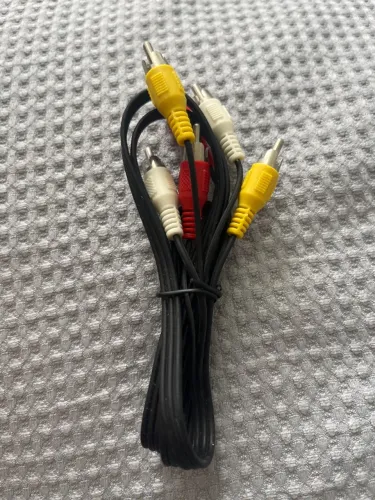 Cabo RCA de 3 canais para áudio e vídeo de 1,5 m