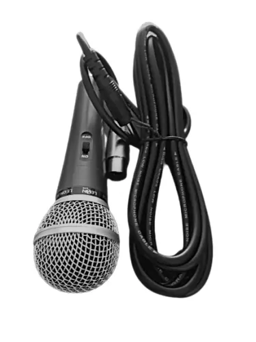 Microfone Unidirecional Profissional M-58 Cabo 4Mt Barato