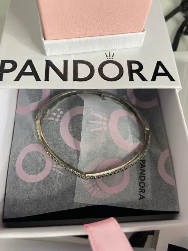 Bracelete Pandora chevron rígida