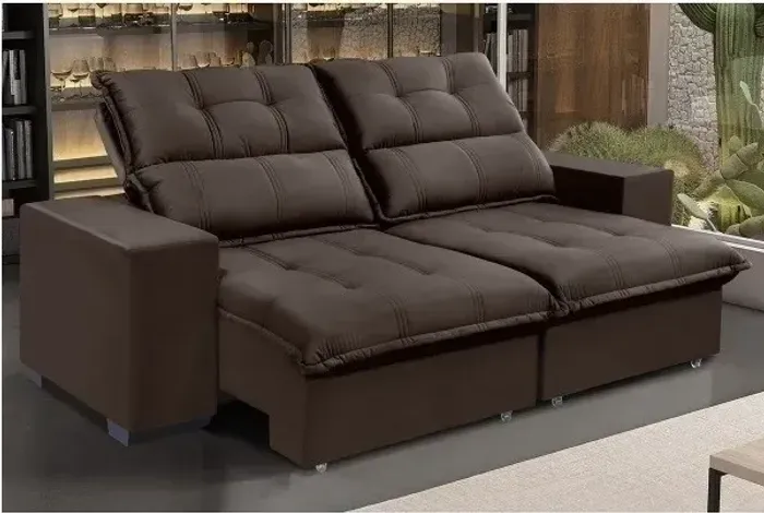 Sofa Atlântida 2,00 Retratil Reclinavel - Pagamento na Entrega