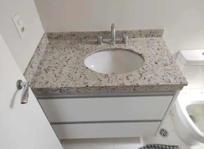 Lavatório / Pia Planejada - Granito Branco Dallas
