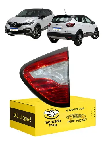 Lanterna Tampa Captur 2017 2018 2019 2020 2021 Direito Direito/passageiro Vermelho