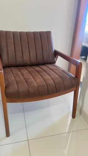 Poltrona Cadeira Leitura Recepção Decorativa Sofá Escritório
