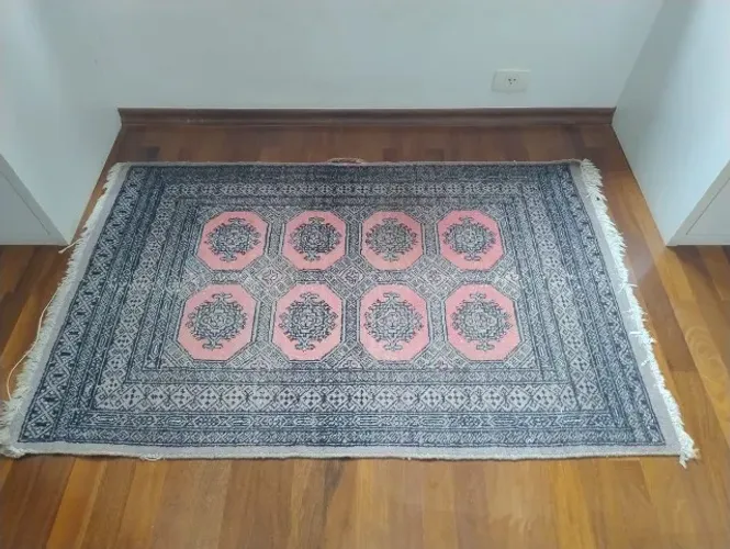 Tapete Paquistanês Bukhara Original - Rosé - Com Certificado