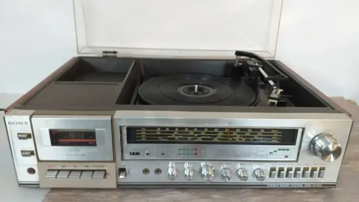 Sony HMK 353 BS, veja vídeo funcionando no link: toca-discos, vinil, som antigo c/ agulha