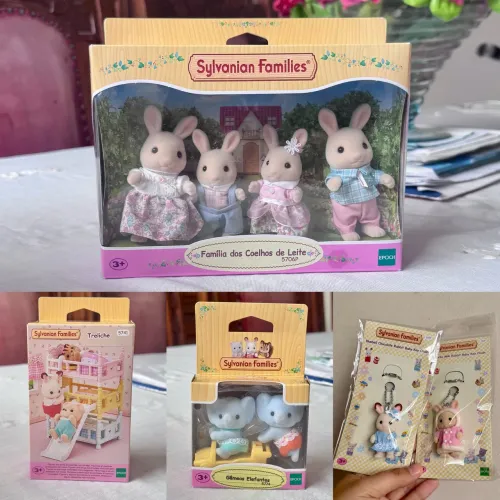 Kit com 5 itens Sylvanian Families 