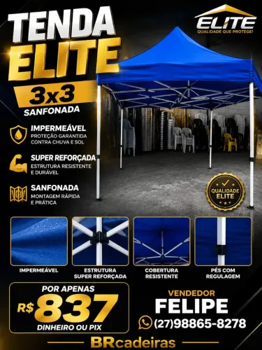 Super Promoção Tenda Sanfonada Elite 3x3