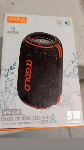 Caixa de som a prova de água novo na caixa ganhei mais porem já tenho uma!