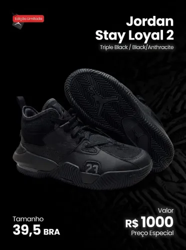 Jordan Stay Loyal 2 Triple Black / Black Anthracite
