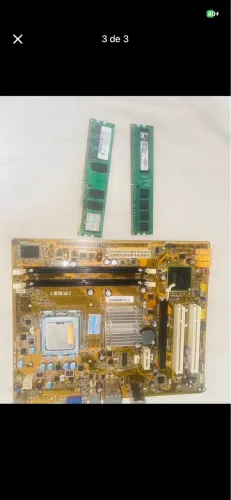 Kit Placa Mãe IPM31 LGA 775 + Processador Intel + 4GB RAM DDR2