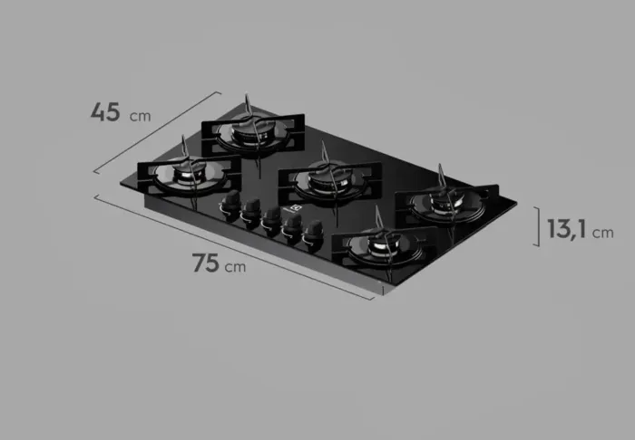 Cooktop 5 bocas