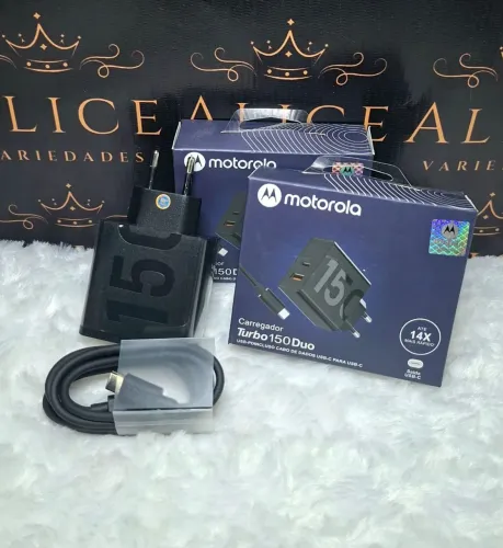 Carregador Motorola 150w turbo tipo C