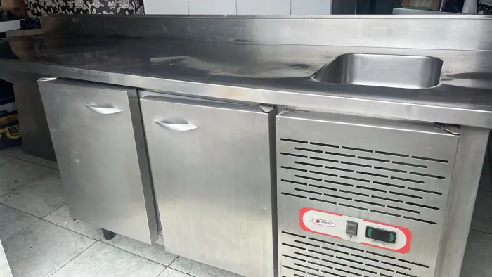 Balcão Refrigerado em inox 2 portas 