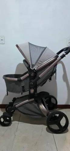 Carrinho bebê Dzieco Vulkan Galzerano + Bebê Conforto Cocoon Galzerano + Base para carro