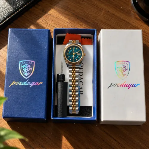 Relógio De Luxo Poedagar 780-BU1 | Aço Inoxidável | 3ATM | Elegante | Novo