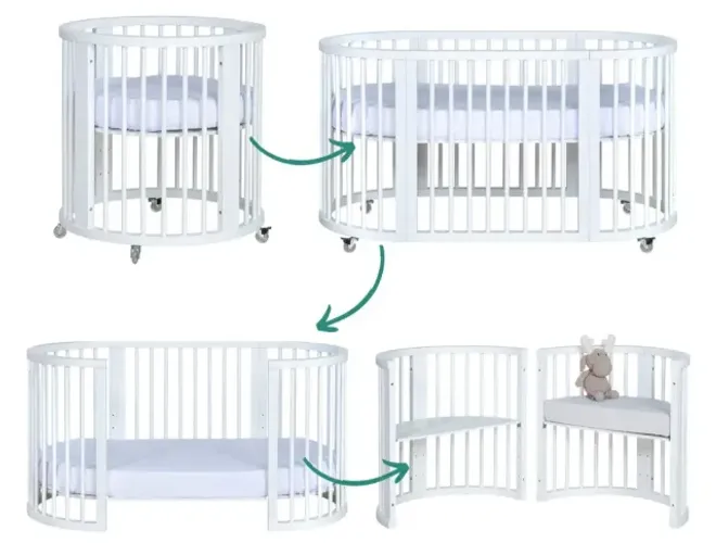 Berço Evolutivo 4 em 1 Completo + Enxoval - R$600,00 PRA VENDER ESSA SEMANA!