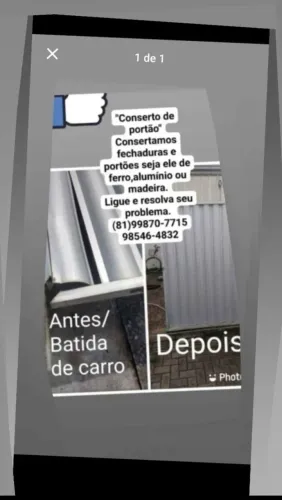 Conserto de porta de vidro portão de alumínio madeira e ferro