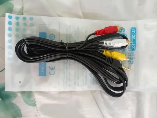Cabo de audio e video p2 para rca