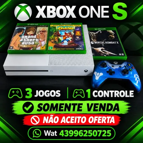 Entrar em contato quem realmente quiser comprar o Xbox one s, leia o anúncio