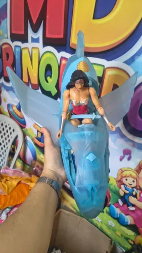 Mulher maravilha na nave