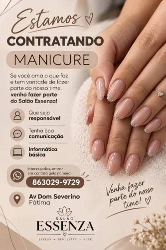 contratando manicure
