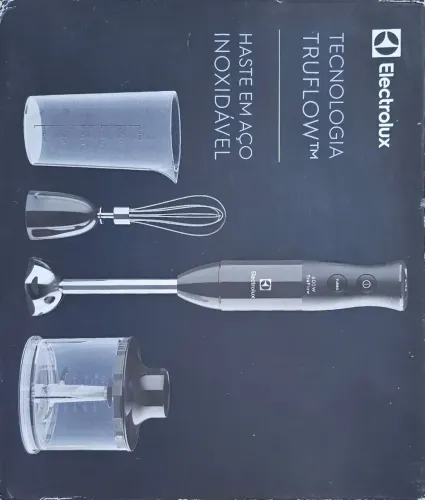 Mixer eletrolux 3 em 1 600w haste de aço inoxidável