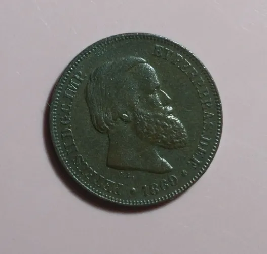 Moeda 10 Réis 1.869