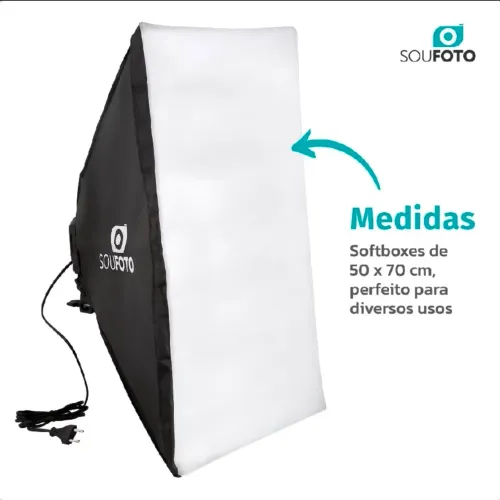 2 SOFTBOX DE 4 LÂMPADAS